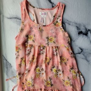 justice floral tank